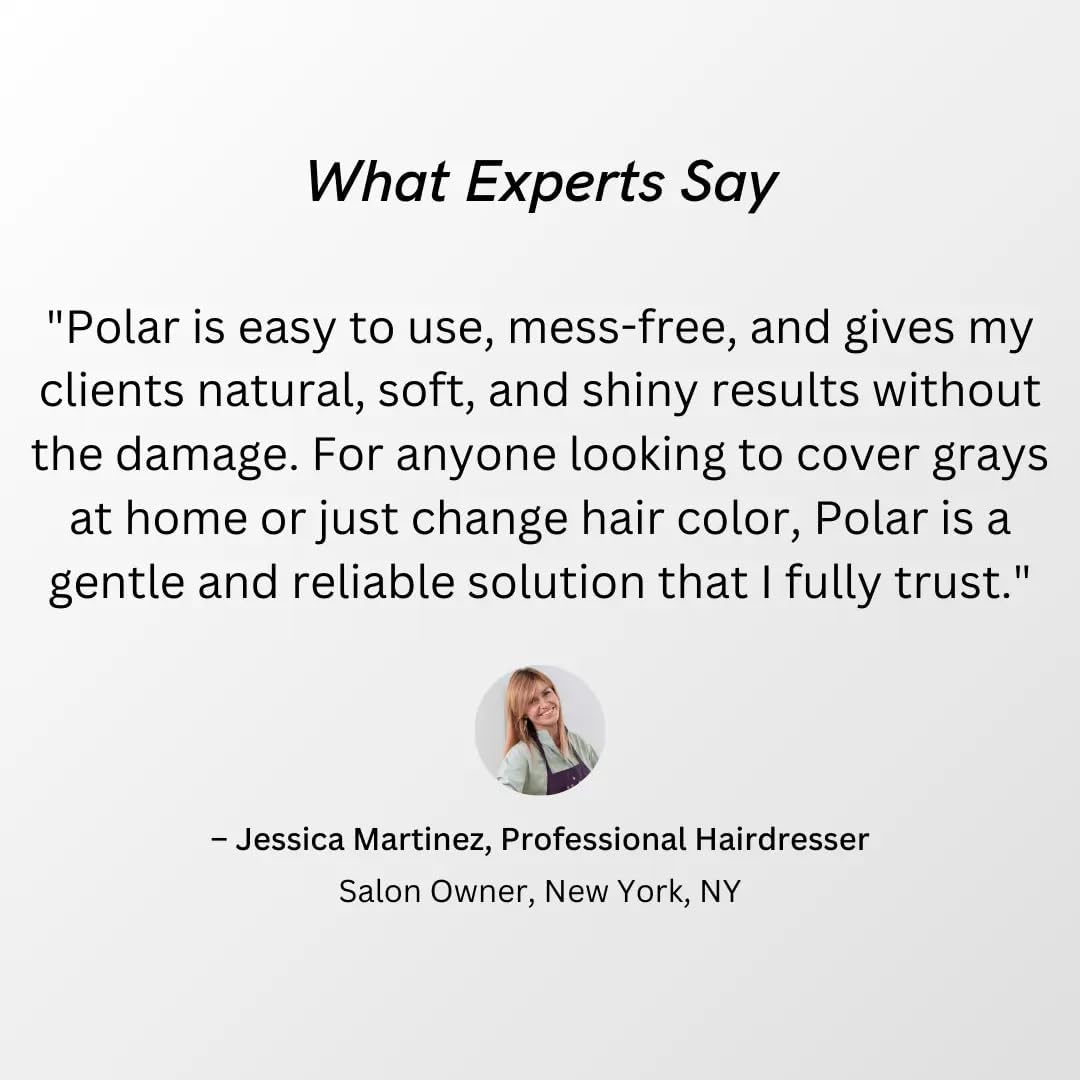 Polar Haircare - Purple Hair Dye Shampoo for Gray Hair for Women & Men - Natural Semi Permanent Vegan Hair Color Shampoo